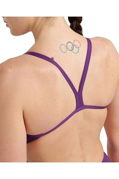 ARENA WOMEN'S TEAM SWIMSUIT CHALLENGE SOLID Purple Women's Swimsuit