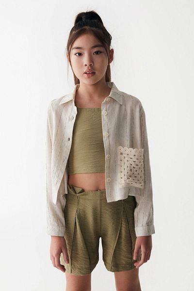 HAUSEkids 8-14 Years Old Pavlova Girl's 3-Piece Set - Khaki