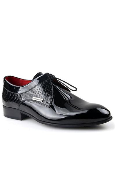 Pierre Cardin 120676 Men's Classic Leather Patent Leather Shoes