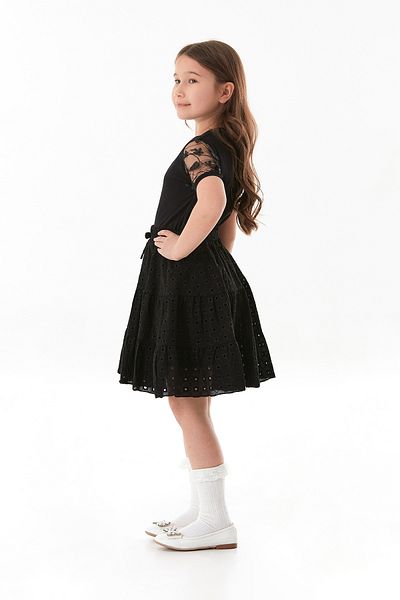 Fulla Moda Tricou pentru fete cu maneci din dantela