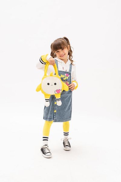 Sealy Geantă pentru fetiță, rochie din denim cu dulce