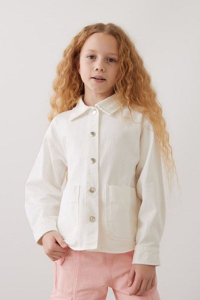 HAUSEkids Яке за момичета London 8-12 години - екрю