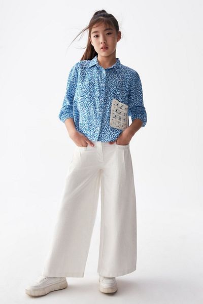 HAUSEkids 8-14 Years Old Premium Ocean Girl's Trousers Set - Blue