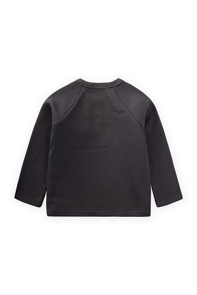 Cigit Φούτερ με κέντημα Raglan Sleeve 1-5 Years Anthracite