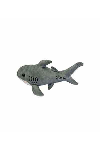 Şeker Adası Peluş Köpekbalığı 30 cm - ŞARKI SÖYLEYEN Baby Shark Gri Balık