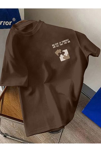 uyguntarz Unisex-T-Shirt mit „Believe In Yourself“-Aufdruck