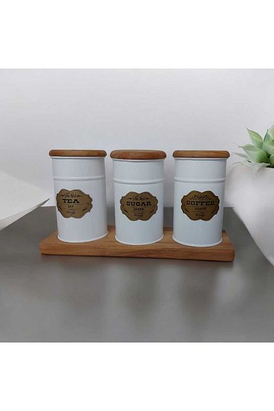 Feronyahome & Garden 3-Piece Wooden Spice Set