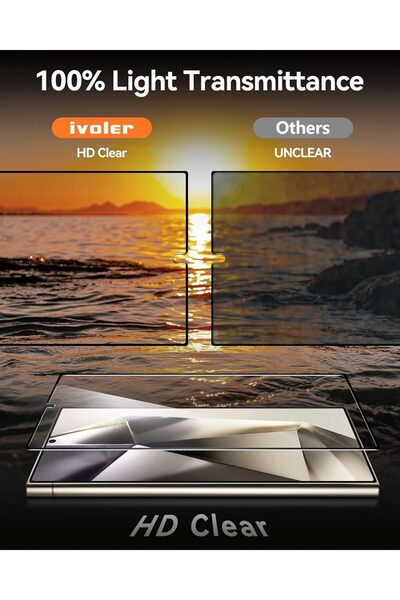 aheaks Samsung Galaxy S24 Ultra Uyumlu Darbe Emici Nano Ekran Koruyucu Kırılmaz Cam