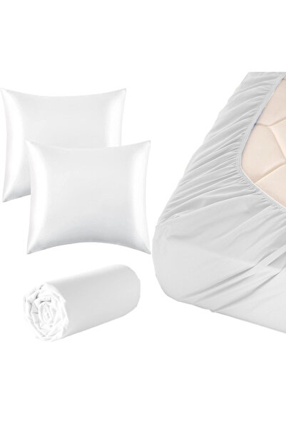 Cottonest Fitted Sheet Set Cotton Double King Size180X200