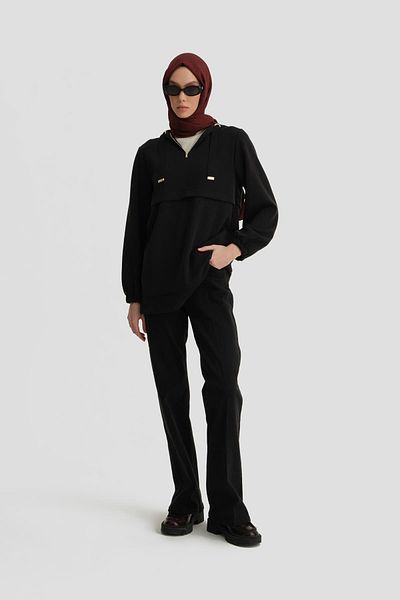 Armine Black Tunic - 24Kh4229 Model