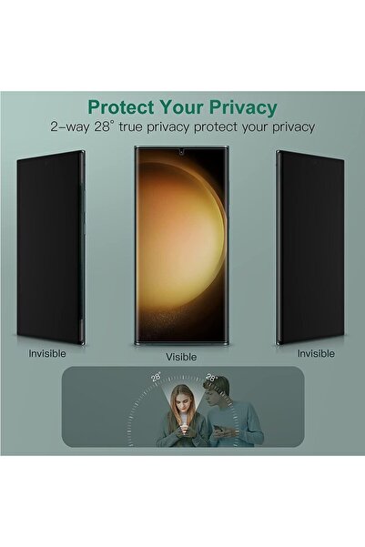 aheaks Samsung Galaxy S23 Ultra Ghost Screen Protector Gelatin - Thin and Curved