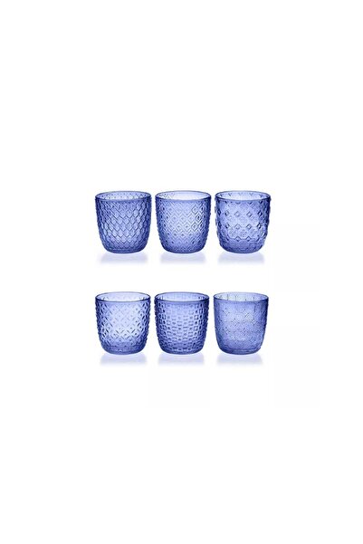 I.V.V Ivv Sıxtıes 6Lı Indıgo Mavi Bardak Seti 31 Cl