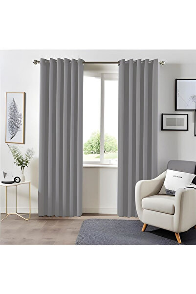 MebelPort Curtain Blackkout Fountain Stitching Shape Single Wing