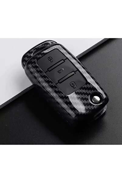 STİLİX GARAGE Θήκη προστασίας κλειδιού από άνθρακα για Seat Leon Ibiza Toledo...