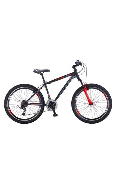 Salcano Lion 26 Jant V-fren Dağ Bisikleti 21 Vites 18 Kadro Siyah Kırmızı