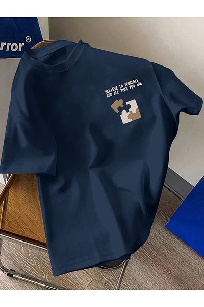 uyguntarz Unisex-T-Shirt mit „Believe In Yourself“-Aufdruck