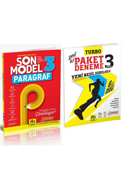 Model Eğitim Yayınları 3.Sınıf Son Model Paragraf + 3.Sınıf Paket Deneme