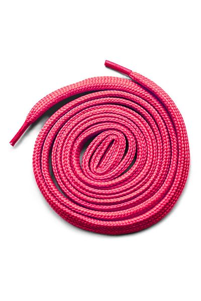 hapshoe Fuchsia Pink 1 cm Thick 1 Pair Flat Sports Shoelaces