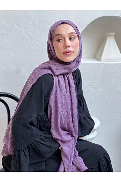 Modakaşmir σάλι από μπαμπού σε χρώμα μωβ