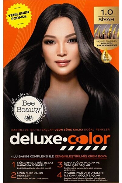 Bee Beauty Deluxe Color Kit Saç Boyası 1.0 Siyah