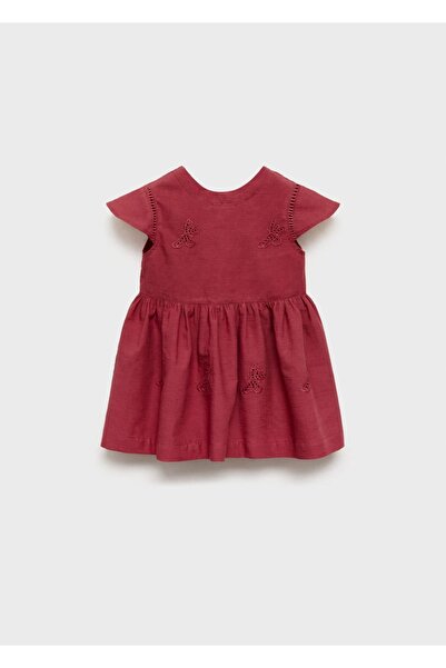 MANGO Baby Ajur detaylı elbise