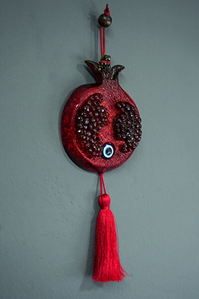 caMekan Nar Duvar Süsü El Yapımı Ev Hediyesi Duvar Süsü Nar Hediyelik Nazarlık Duvar Süsü