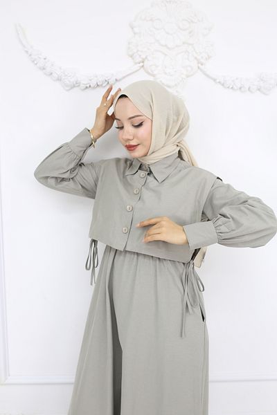 akabe Poplin Bolero Dress