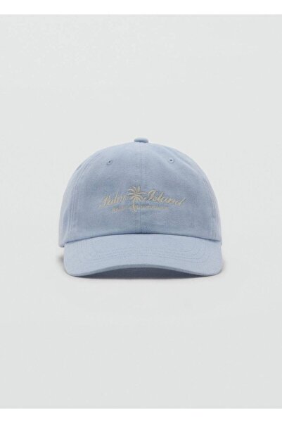 MANGO Kids Бавовняний капелюх з козирком