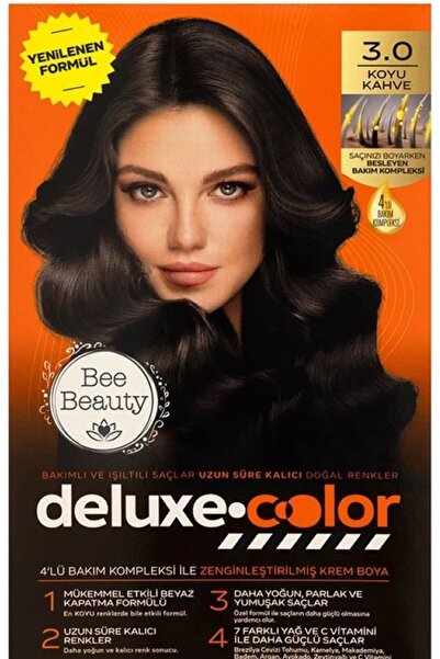 Bee Beauty Deluxe Color Kit Saç Boyası 3.0 Koyu Kahve