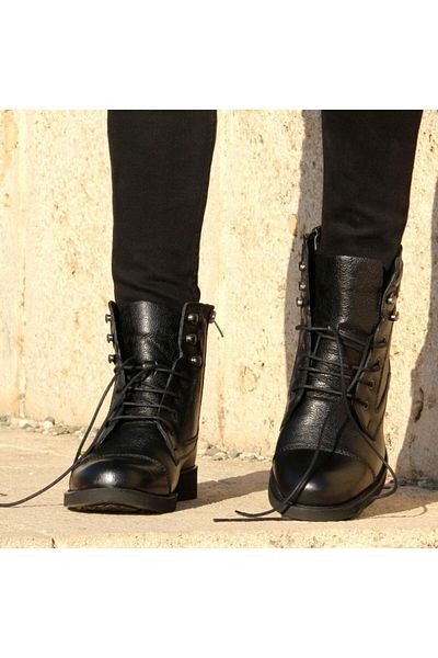 Burç 7016 Ανδρικές Δερμάτινες Μπότες