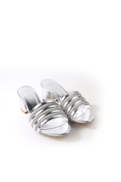 Papuçcity Nhr 02782 - 5 Cm Heeled Women's Evening Dress Slippers