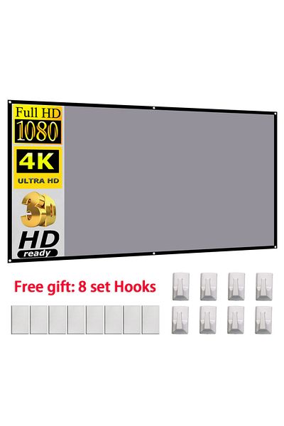 Choice 100 Inch 16:9 Projection Screen Anti Light Curtain Fabric Cloth For Xiaomi 3d Hd Projectors