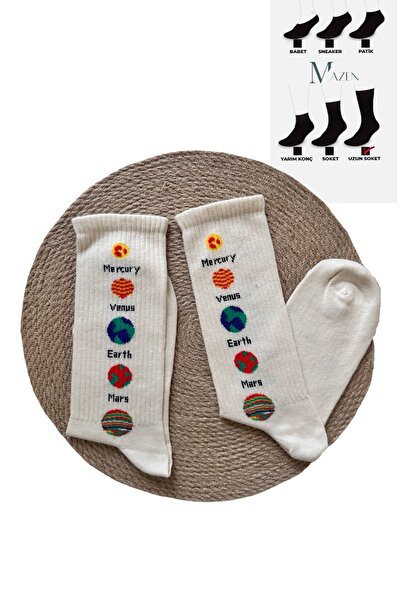 MAZEN Дълги чорапи с мотив на планети