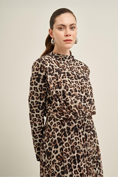 FTZ WOMEN Kadın Leopar Elbise LEOPAR 31013