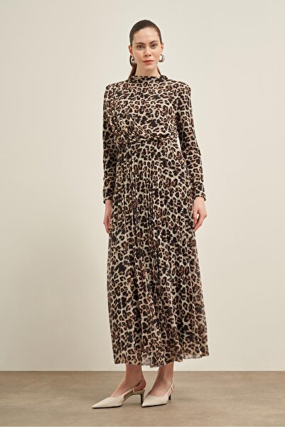 FTZ WOMEN Kadın Leopar Elbise LEOPAR 31013