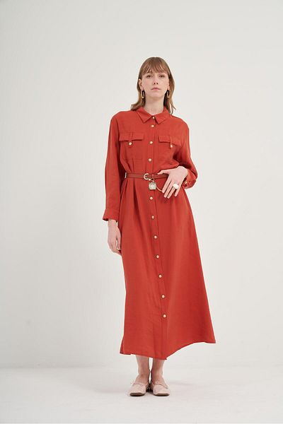 FTZ WOMEN Rochie modală de damă Copper 31016