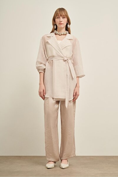 FTZ WOMEN Kadın Organze Kap Beyaz 31027