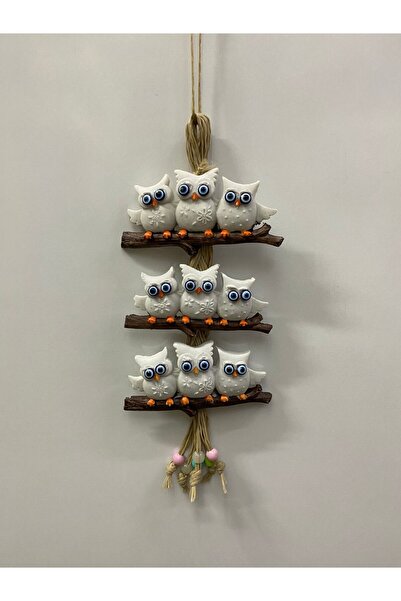 3-Piece Owl Wall Ornament, Home Decoration, Concept Gift, 9 Lu Owl, Wall Decoration, Balcony Ornament