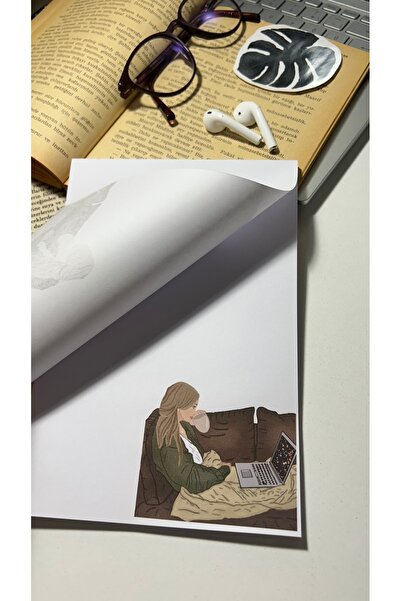 Handeto Kraft Bloc de note cu film, bloc de note cu lipici, caiet A5, bloc de note fără linii