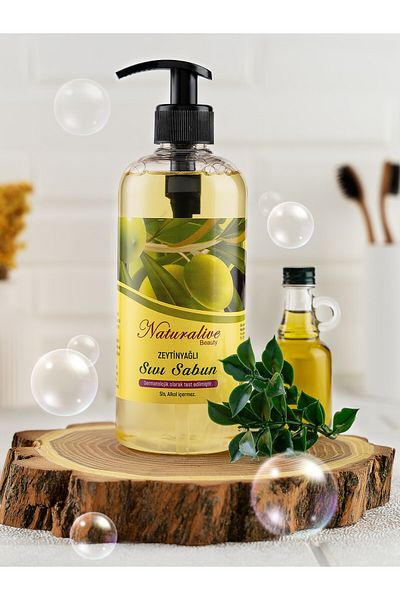 NATURALİVE BEAUTY Naturalive Olive Oil Liquid Hand Soap Natural 500 ml