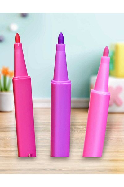 izmir yazici servis Pastel Tones Felt Tip Pen Set 12 Li Set Ergonomic Triangle Grip Soft Mandala Painting