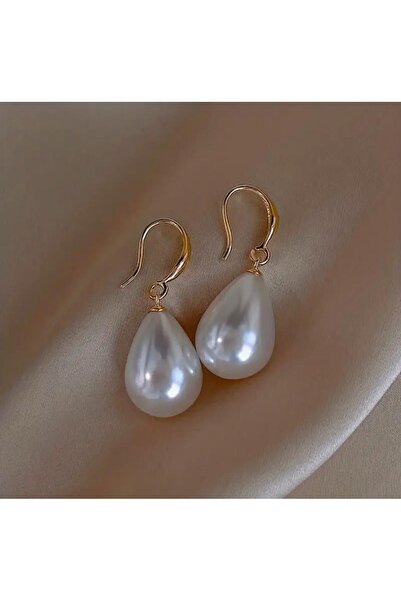 KÜP AKSESUAR İnci taşlı sallantılı küpe