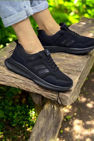 Nubbock Unisex Μαύρα δύο ρίγες καθημερινά άνετα αθλητικά παπούτσια NK4002