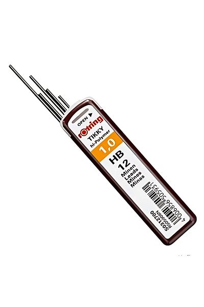 Rotring |   0.9 mm Hb Pencil Leads, High Polymer, Case of 12 Leads