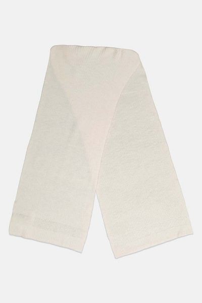 Armani Exchange Women Knitted Scarfs 200 X 50 Cm, Off White