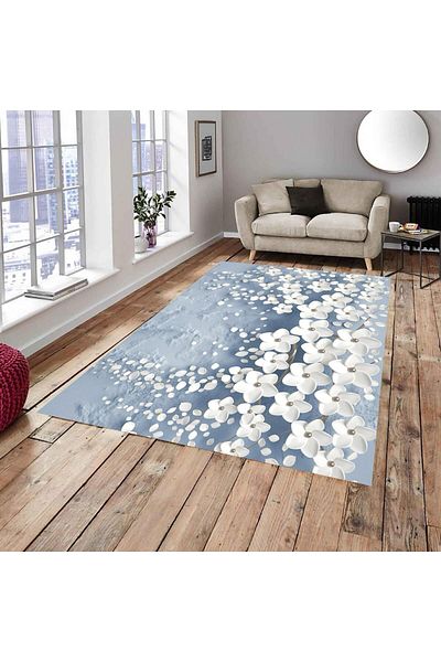 Petunya HOME Orkide Design Elastic Carpet Cover
