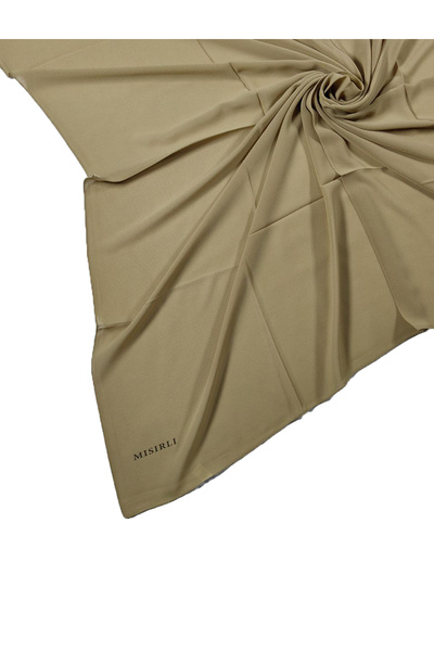 mim eşarp وشاح كريب ذهبي اللون - 110x110 سم