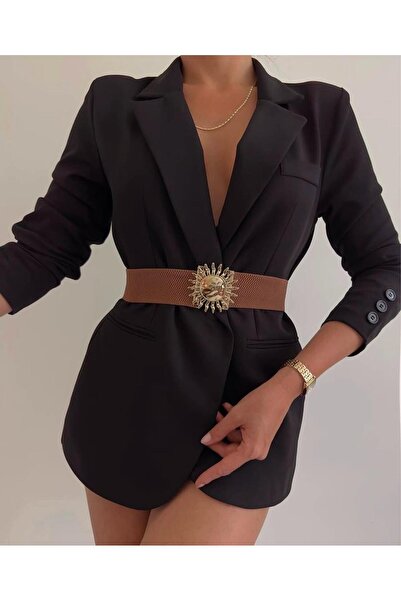 BengüşButik Güneş Tokalı Lastikli Kemer