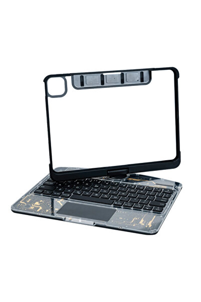 Fogy Ipad Air 4/5/6.nesil 2022/2024 Uyumlu Klavyeli Kılıf 360 Dönebilen Rgb Tuşlu Touchpad