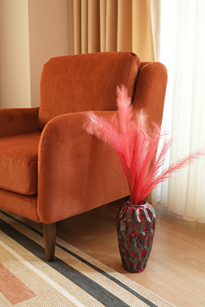 caMekan El Yapımı Seramik Serçeli Vazo Biblo (ORTA BOY) Dekoratif Vazo Seti S...